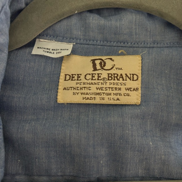 Vintage Western Pearl Snap Dee Cee Button Down Shirt - Picture 2 of 3